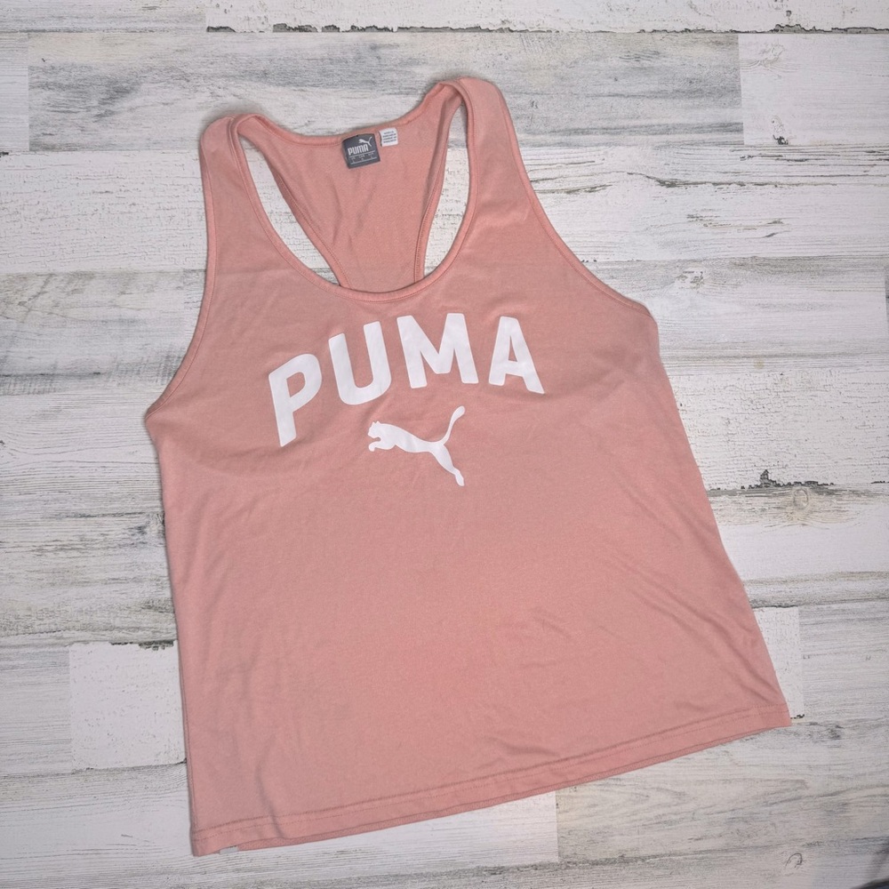 Donating soon*PUMA Scoop Neck Logo Workout Tank
